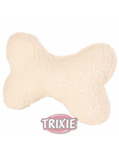 TRIXIE HUESO PELUCHE ACOLCHADO CON SONIDO BLANCO 20 CM - 2