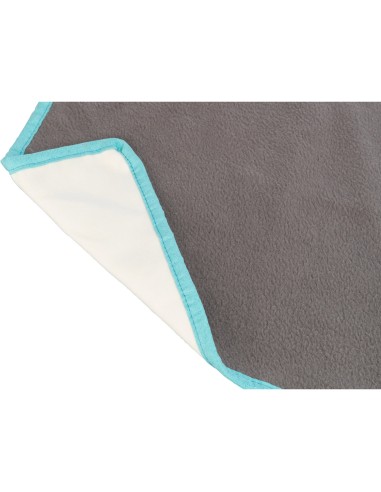 TRIXIE ALFOMBRA DE LANA GRIS TURQUESA 140 X 100 CM 120 X 65 CM - 3