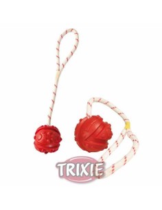 TRIXIE PELOTA CON CUERDA DE CAUCHO FLOTANTE Ø4.5 CM / 35 CM Ø7 CM / 35 CM - 2