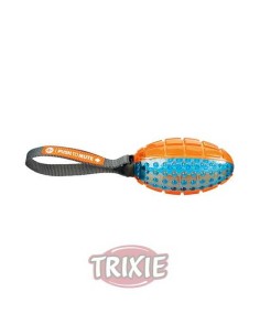 TRIXIE PELOTA RUGBY CON CUERDA MUTE 27 CM NARANJA-AZUL - 2