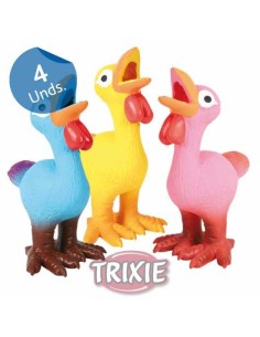 TRIXIE POLLOS LÁTEX PESADOS 14 CM - 2