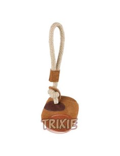 TRIXIE BOLA DE PIEL CON CUERDA Ø8 CM / 26 CM - 2
