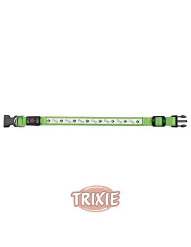 TRIXIE COLLAR FLASH USB VERDE S-M (30-40 CM / 25 MM) - 2