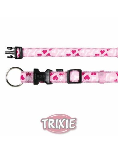 TRIXIE COLLAR ART ROSE HEART ROSA ROSA ROSA ROSA ROSA S-M (30-45 CM / 15 MM) M-L (35-55 CM / 20 MM) L-XL (40-65 CM / 25 MM - 2