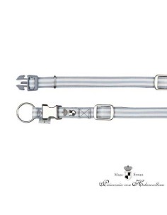 TRIXIE COLLAR DOG PRINCE GRIS / BLANCO GRIS / BLANCO XS (20-30 CM / 10 MM) M-L (35-55 CM / 20 MM) - 2