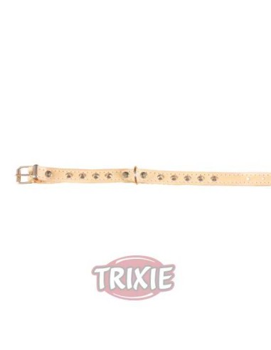 TRIXIE COLLAR BASIC PIEL REMACHES NATURAL XS (21-25 CM / 12 MM) - 2