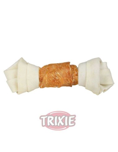 TRIXIE DENTA FUN HUESO ANUDADO POLLO 15 CM / 70 GR - 2
