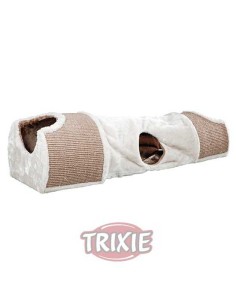 TRIXIE TÚNEL RASCADOR 110 X 30 X 38 CM GRIS CLARO / MARRÓN - 2