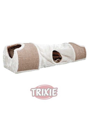 TRIXIE TÚNEL RASCADOR 110 X 30 X 38 CM GRIS CLARO / MARRÓN - 2