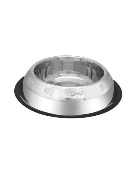 PETIPOP COMEDERO / BEBEDERO ACERO HUESOS RELIEVE - 2