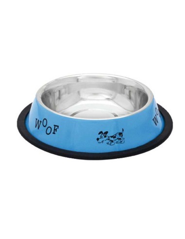 PETIPOP COMEDERO / BEBEDERO ACERO WOOF - 2