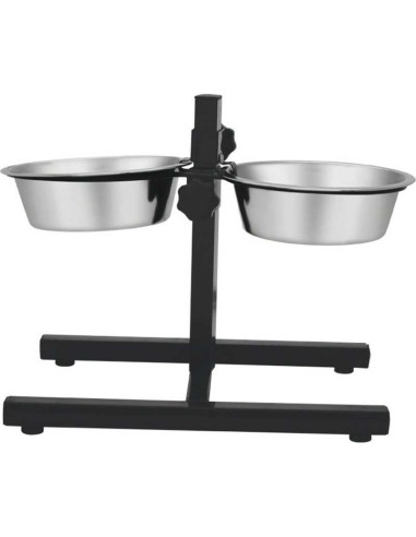 COPELE COMEDERO / BEBEDERO DOBLE CON SOPORTE REGULABLE 2 X 1 8 LITROS 2 X 2 7 LITROS 2 X 4 5 LITROS - 2