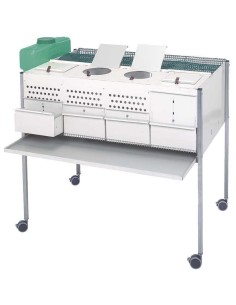 COPELE JAULA PARA PERDICES DE 4 DEPARTAMENTOS CON RUEDAS - 2