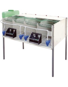 COPELE JAULA PARA PERDICES DE 4 DEPARTAMENTOS CON RUEDAS - 2 2