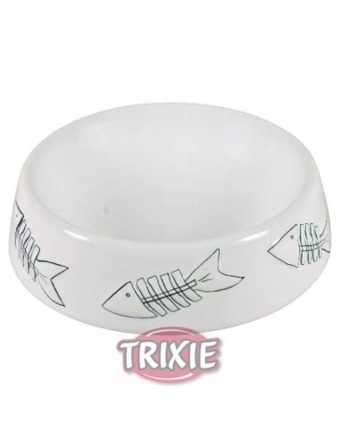 TRIXIE COMEDERO CERÁMICO GATOS RASPAS Ø15 CM / 200 ML - 2