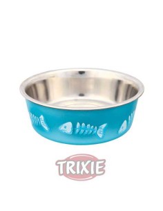 TRIXIE COMEDERO ACERO INOX RESISTENTE Ø12 CM / 300 ML - 2 2