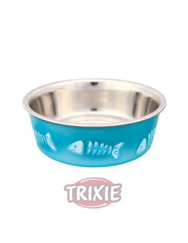 TRIXIE COMEDERO ACERO INOX RESISTENTE Ø12 CM / 300 ML - 3