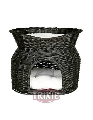 TRIXIE CUEVA MIMBRE CON CAMA SUPERIOR 54 X 43 X 37 CM MIMBRE OSCURO - 2