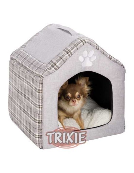 TRIXIE CUEVA SUAVE SILAS GRIS / CREMA 40 X 45 X 40 CM - 3