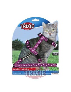 TRIXIE SET ARNÉS Y CORREA PARA GATOS CAT 27-46CM / 1 20 M - 2