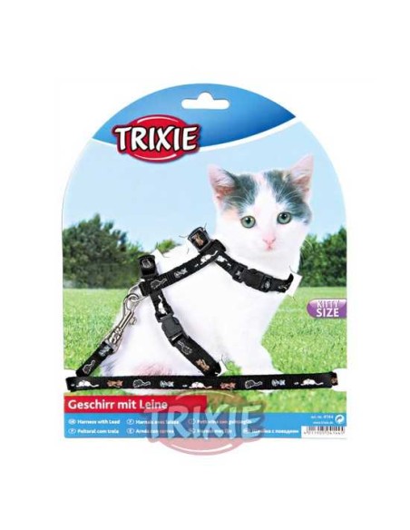 TRIXIE SET ARNÉS Y CORREA PARA GATITOS CATS 21-34 CM / 1 20 M - 4