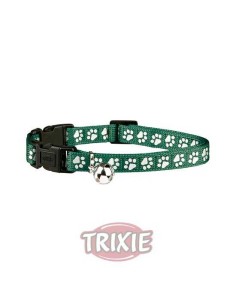 TRIXIE COLLAR GATOS CON DOBLE CIERRE REFLECTANTE HUELLAS