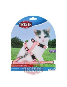 TRIXIE SET ARNÉS Y CORREA PARA GATITOS KITTY CATS 21-33 CM / 1 20 M - 2 2