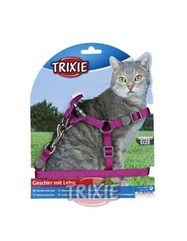 TRIXIE SET ARNÉS Y CORREA PARA GATOS CORE 26-37CM / 1 20 M - 2