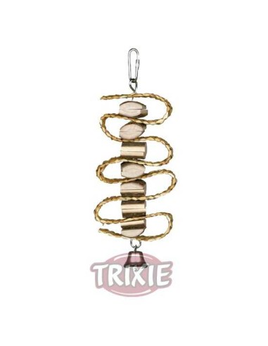 TRIXIE JUGUETE NATURAL LIVING CON PAJA Y CASCABEL 21 CM - 2