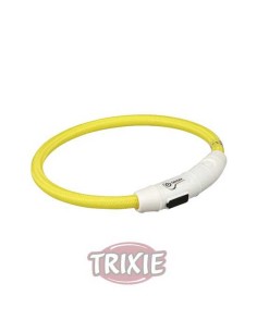 TRIXIE ARO CON LUZ FLASH USB AMARILLO VERDE VERDE XS-S (35 CM / Ø7 MM) M-L (45 CM / Ø7 MM) L-XL (65 CM / Ø7 MM) - 2