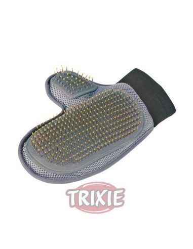 TRIXIE GUANTE CUIDADO PELAJE CERDAS METÁLICAS 18 X 24 CM - 2