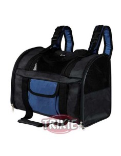 TRIXIE MOCHILA PORTA PERROS CONNOR NEGRO / AZUL 44 X 21 X 30 CM - 2
