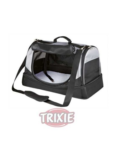 TRIXIE BOLSA HOLLY CON CAMA NYLON NEGRO / GRIS 50 X 30 X 30 CM - 2