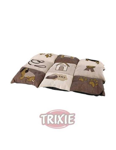 TRIXIE MANTA PATCHWORK MARRÓN / BEIGE 80 X 55 CM AZUL / VERDE 55 X 40 CM - 2