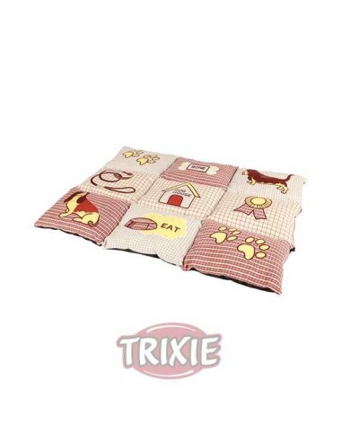 TRIXIE MANTA PATCHWORK 80 X 55 CM BEIGE / ROJO - 2