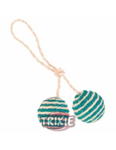 TRIXIE PELOTAS CUERDA SISAL CON CATNIP Ø4 CM - 2