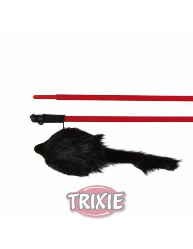 TRIXIE VARA DE JUEGO CON RATÓN PELUCHE LARGO 50 CM 100 CM - 2