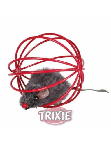 TRIXIE JUGUETE RATÓN EN ESFERA DE ALAMBRE Ø6 CM - 2