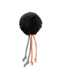 TRIXIE PELOTA PELUCHE CON CASCABEL Y CUERDA Ø4 CM - 2 2