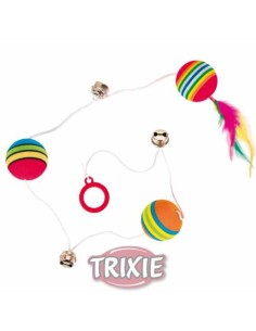 TRIXIE PELOTAS ARCOIRIS CON CINTA ELÁSTICA Ø3 5 CM / 80 CM - 2