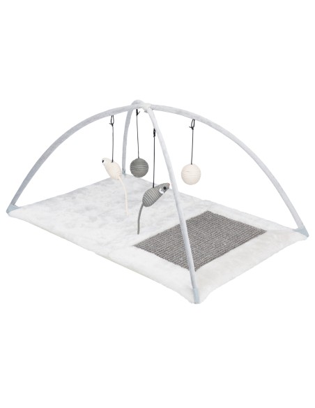 TRIXIE ALFOMBRILLA RASCADOR CON JUGUETES DE CUERDA PARA GATOS - 60 X 33 X 42 CM 60 X 33 X 42 CM - 3