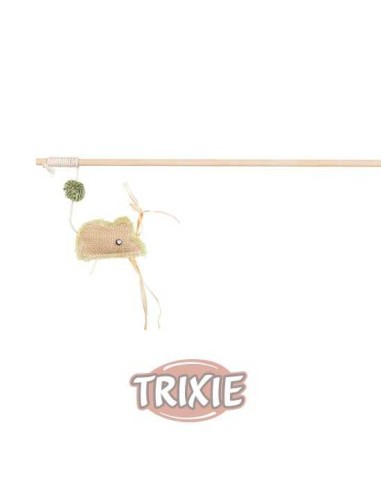 TRIXIE VARITA DE JUEGO CON RATÓN DE YUTE 24 CM - 2