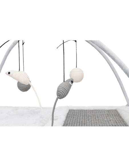 TRIXIE ALFOMBRILLA RASCADOR CON JUGUETES DE CUERDA PARA GATOS - 60 X 33 X 42 CM 60 X 33 X 42 CM - 6