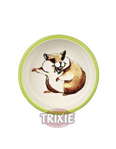 TRIXIE COMEDERO CERÁMICO HÁMSTER RIENDO Ø8 CM / 80 ML - 2 2