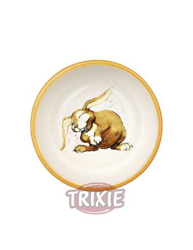 TRIXIE COMEDERO CERÁMICO CONEJO RIENDO Ø11 CM / 250 ML - 3