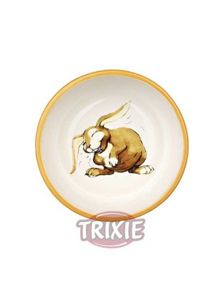 TRIXIE COMEDERO CERÁMICO CONEJO RIENDO Ø11 CM / 250 ML - 3