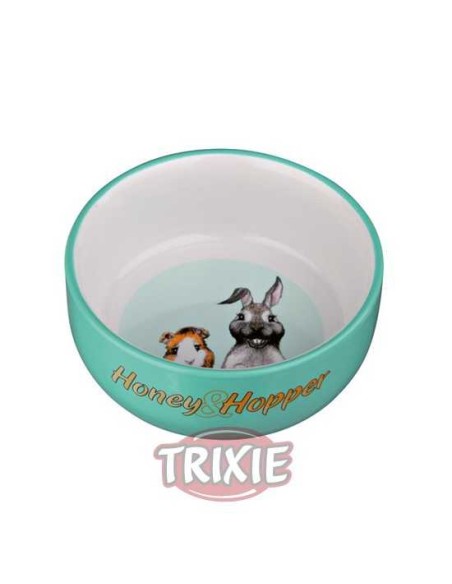 TRIXIE COMEDERO CERÁMICO HONEY & HOPPER Ø11 CM / 250 ML - 2