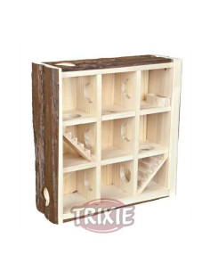 TRIXIE TORRE JUEGO ROEDORESCOLUMPIO TRIÁNGULO NATURAL LIVING 30 X 30 X 10 CM - 2
