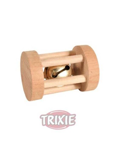 TRIXIE CILINDRO MADERA CON CASCABEL PARA ROER Ø3 5 X 5 CM - 2