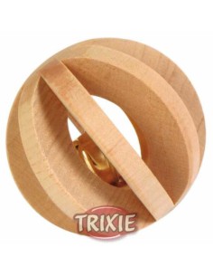 TRIXIE BOLA MADERA CON CASCABEL PARA ROEDORES Ø6 CM - 2